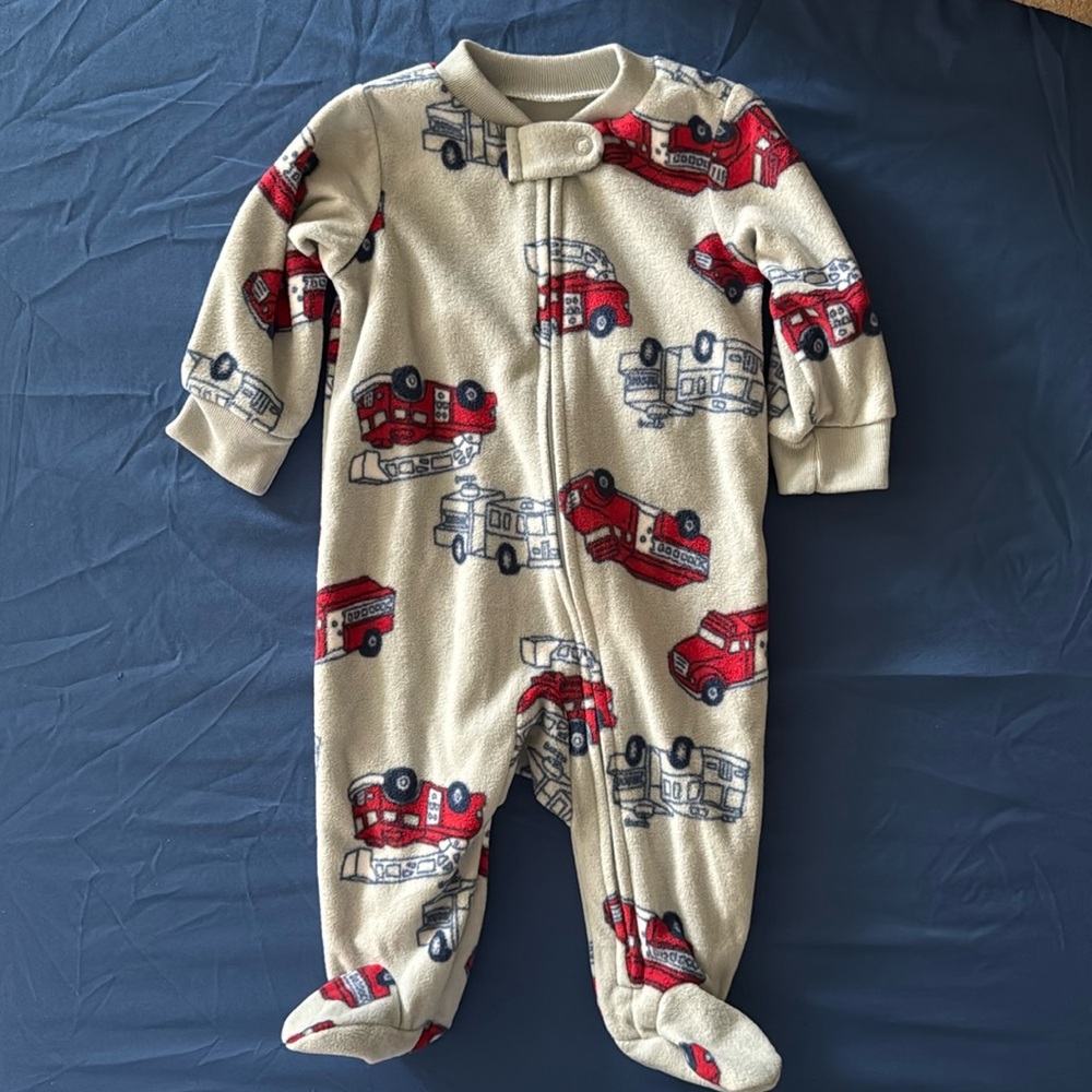 Cozy Kids Fire Truck One Piece (New/Never worn)